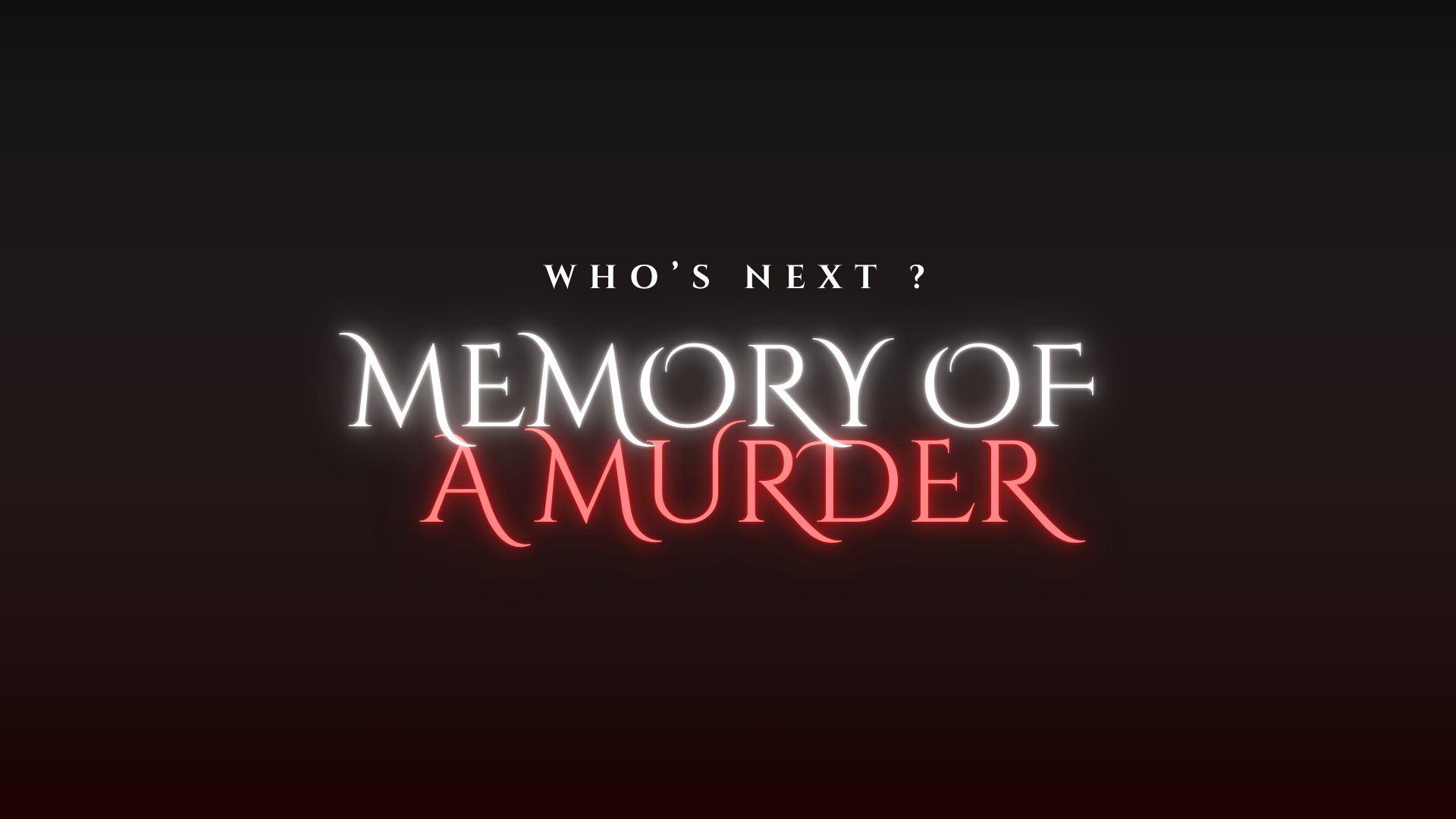 Memory of A Murder